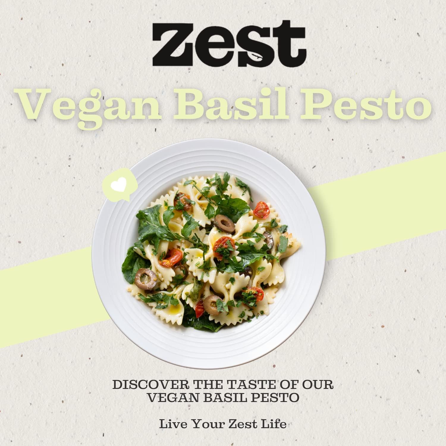 (6 PACK) - Zest - Basil Pesto Vegan | 165g | 6 PACK BUNDLE