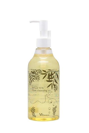 Elizavecca Natural 90% Olive Cleansing Oil, 8.5 Ounce 300Ml - Makeup Cleansing Oil | Wash Off Cleansing | Makeup Remover Korean