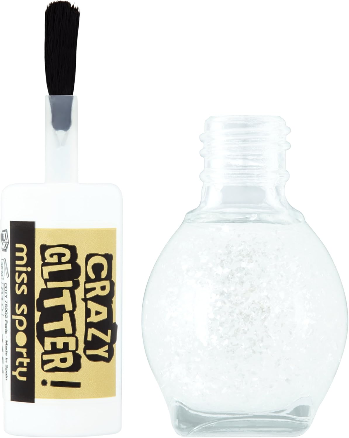 Miss Sporty Number 1 Crazy Glitter Top Coat, 7 Ml, The Show Must Glow On