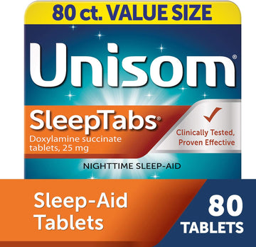 Unisom Sleeptabs, Nighttime Sleep-Aid, Doxylamine Succinate, 80 Tablets