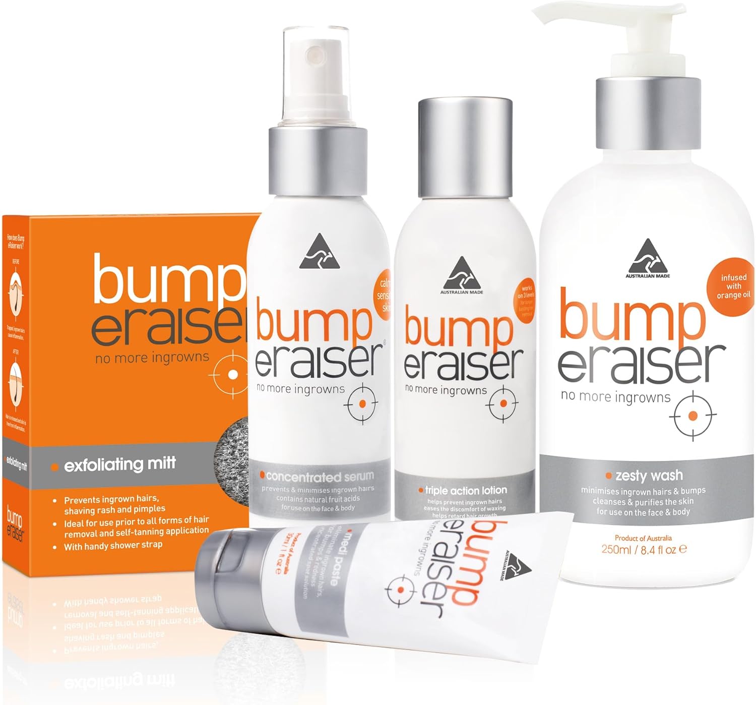 Bump Eraiser Zesty Wash 250 ml for Body and Face Ingrown Hair Treatment, Razor Bumps, Razor Burns and Hair Growth Prevention : Amazon.co.uk: Health & Personal Care