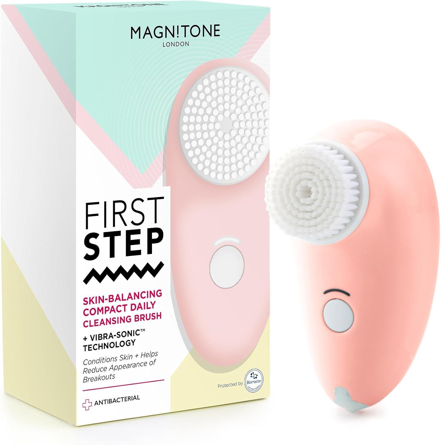 Magnitone London First Step Compact Cleansing Brush, Pink : Amazon.co.uk: Beauty