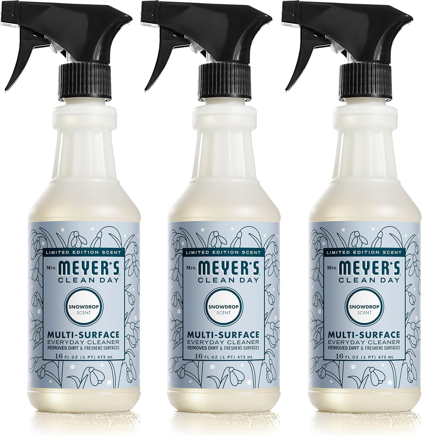 Mrs. Meyer'S Clean Day Multi-Surface Cleaner, Snow Drop, 16 Oz