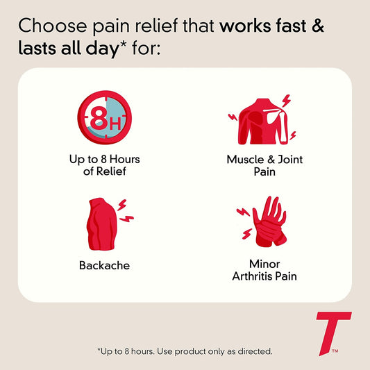 Tylenol 8 Hour Acetaminophen 650 Mg Extended Release Caplets, Fast Acting Bi-Layer Design, Quick & Long Lasting Pain Relief For Muscle, Joint, Back & Arthritis Aches, Fever Reducer, 100 Count