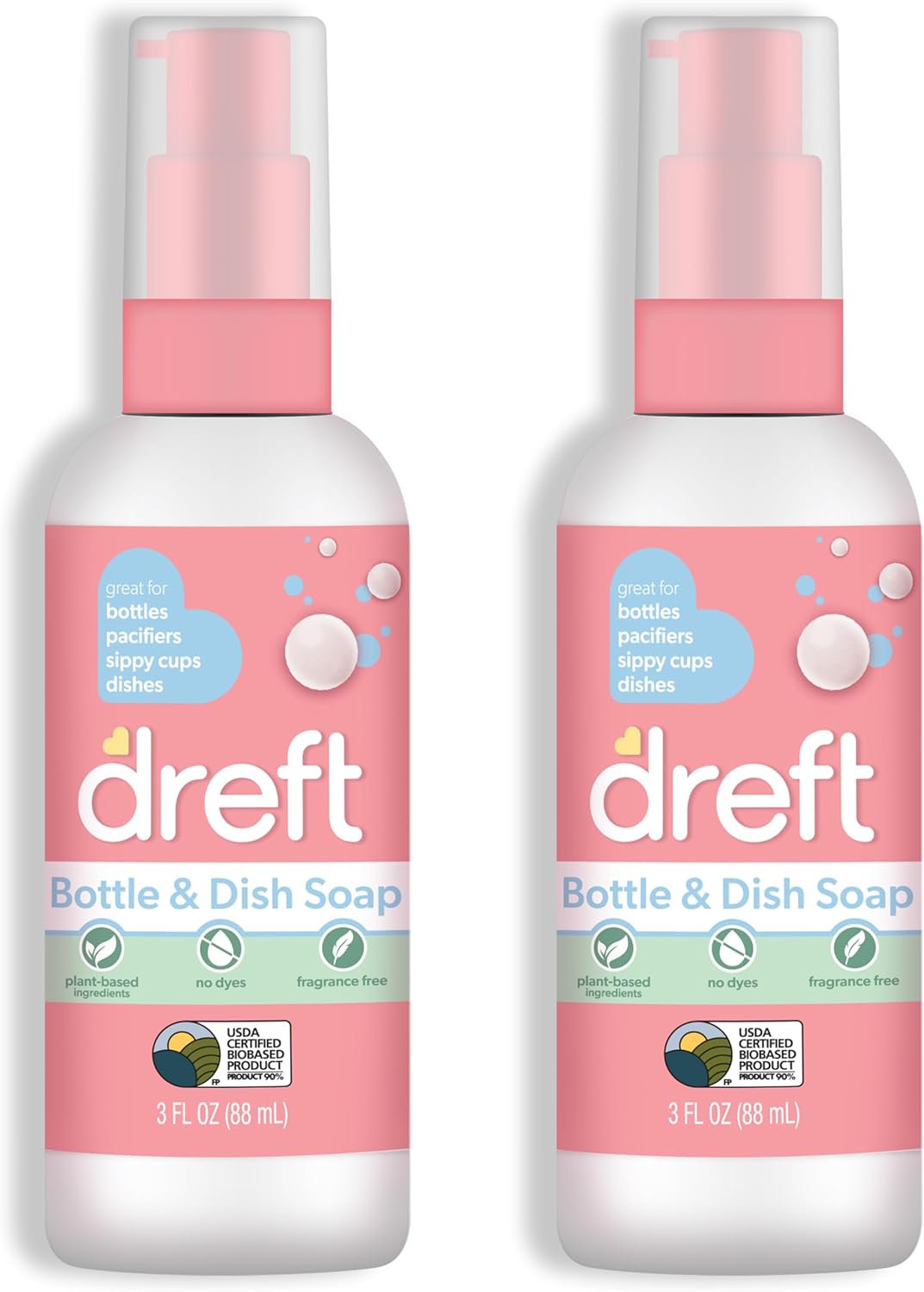 Dreft Bottle & Dish Soap 3oz (Pack of 2)