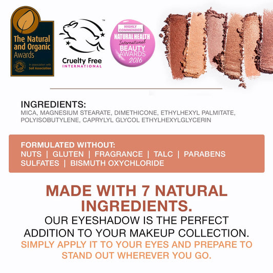 Bellapierre Milk & Honey Eyeshadow Palette | 12 Shades In Matte, Satin, Shimmer, & Foil Finishes | Non-Toxic & Paraben Free | Vegan & Cruelty-Free