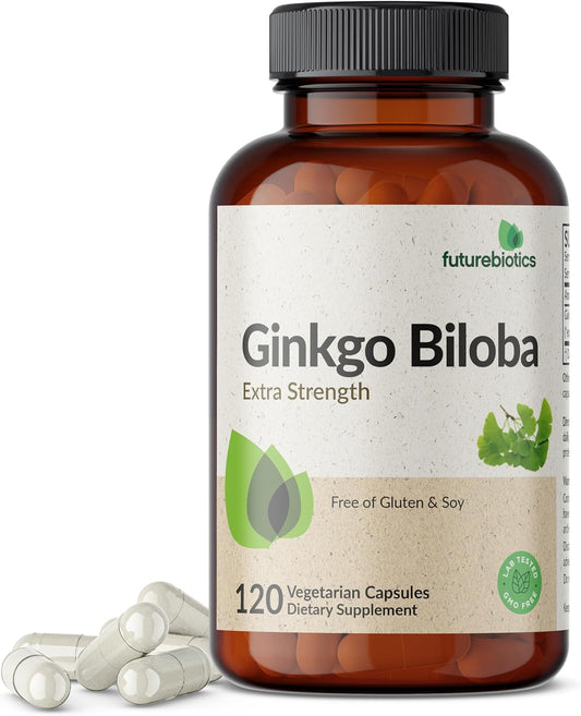 Futurebiotics Ginkgo Biloba Extra Strength Supports Brain Function & Memory Support, 250 Vegetarian Capsules