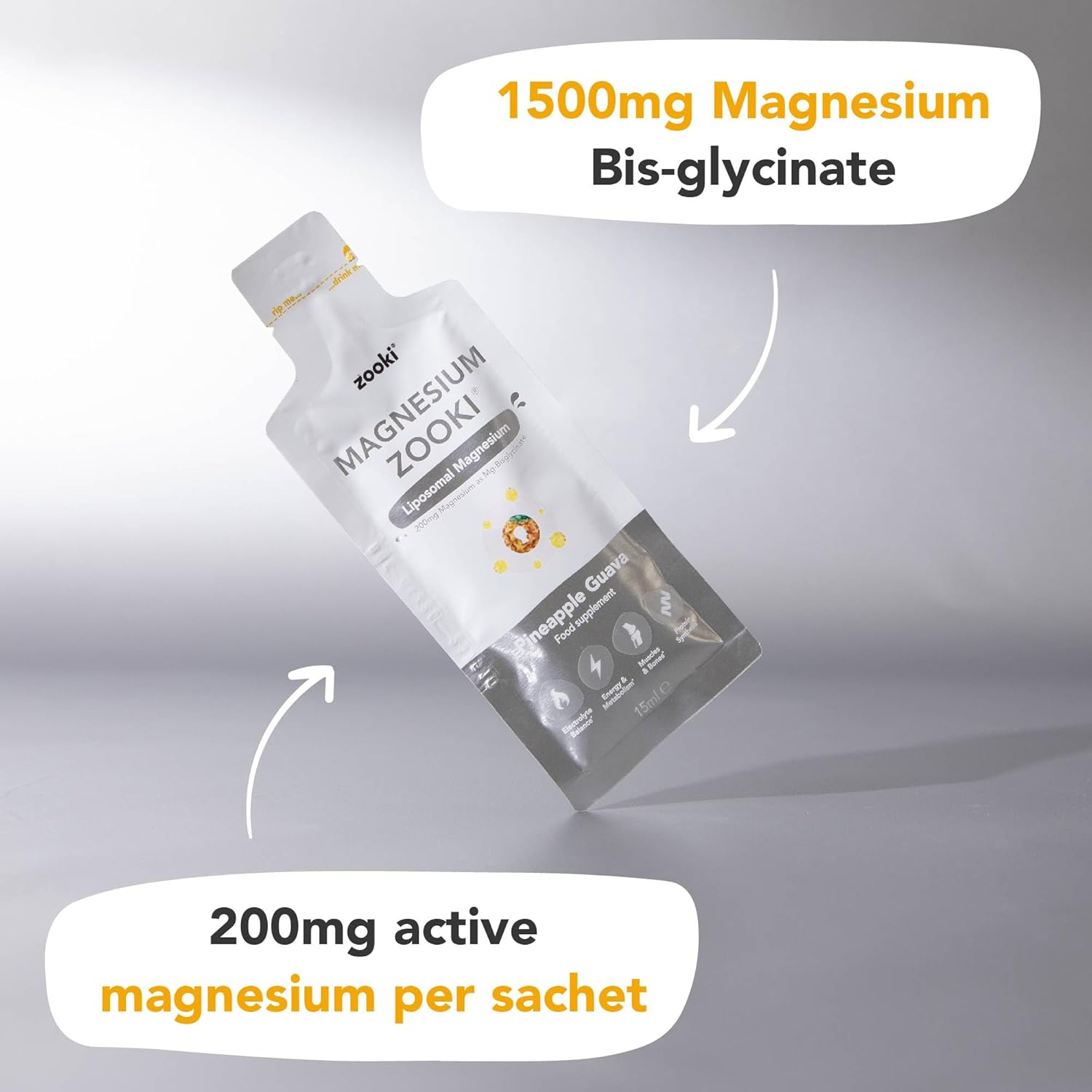 Zooki Liposomal Magnesium Glycinate 1500Mg Liquid – 4X Higher Absorption – Great Taste, Sugar Free, Vegan – Alternative To High Strength Magnesium Tablets – Sleep, Stress, Muscle Cramps (30 Servings) : Health & Household