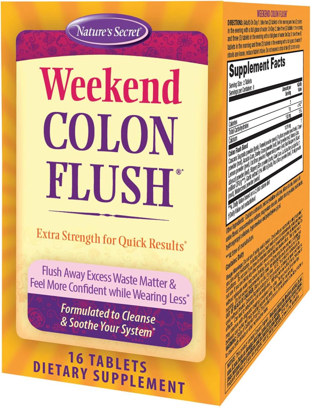 Nature'S Secret Weekend Colon Flush 16 Capsule