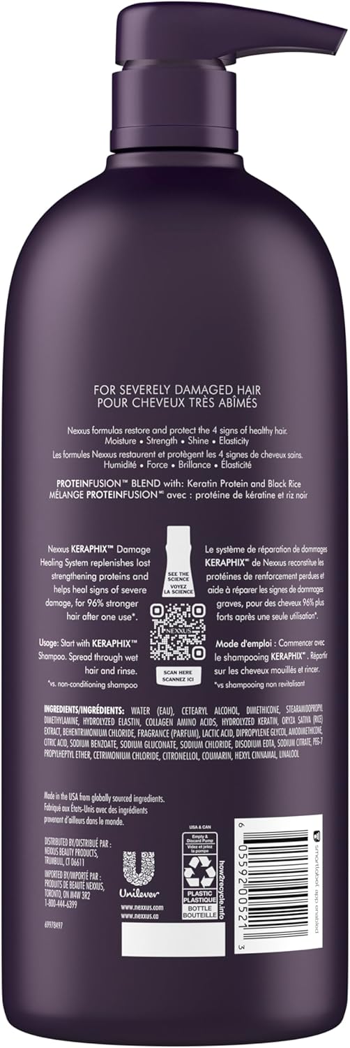 Nexxus Keraphix Conditioner, For Damaged Hair, 33.8 Ounce