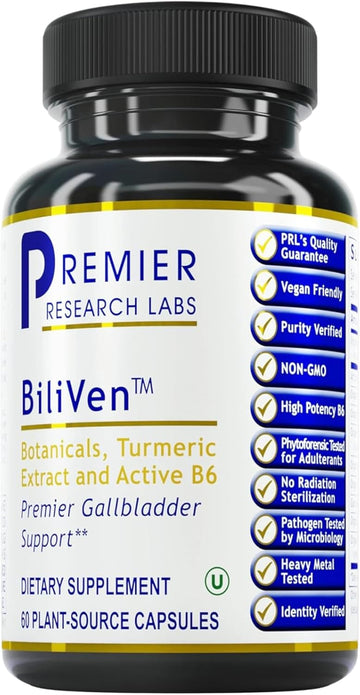 Biliven Tm, 60 Capsules, Vegan Product - Nutraceutical Gallbladder Formula For Premier Detoxification And Gallbladder Support