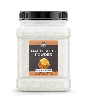 Birch & Meadow Malic Acid Powder, Flavor Enhancer, Sour Candies (2.5 Pounds)