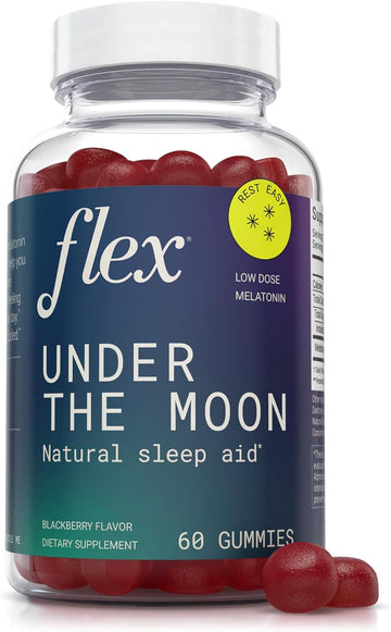 Flex Under The Moon - Sleep Aid - Quality Rest - Sleep Quality - Sleep Pattern - 2.5Mg Melatonin - Low Dose Melatonin - 60 Gummies (Under The Moon)