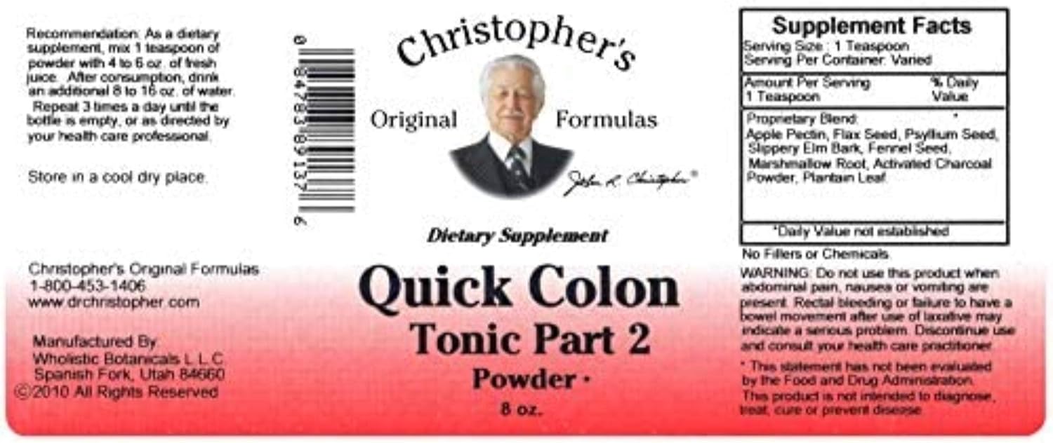 Dr. CHRISTOPHER'S, Cleanse Quick Colon D-Tox Powder - 