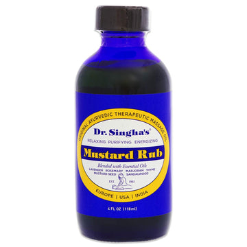 Dr. Singha's Mustard Rub, Therapeutic Body Massage Oil - with Best Ess