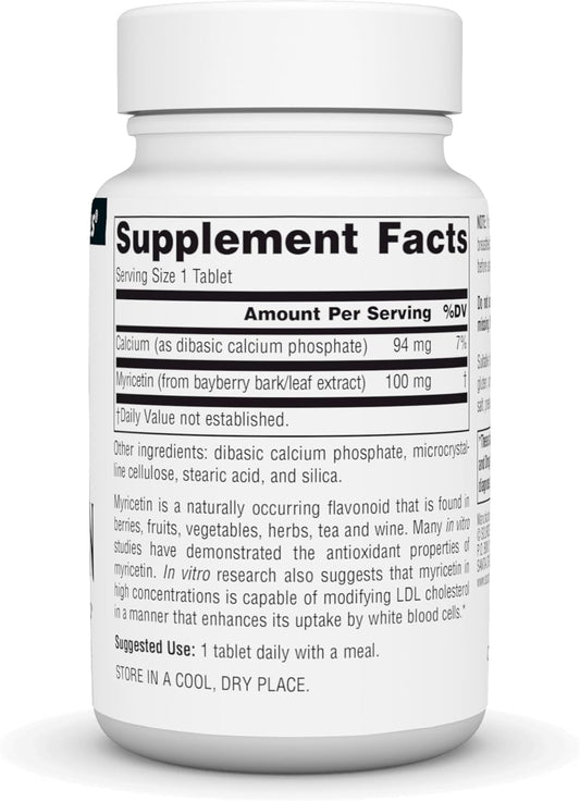 Source Naturals Myricetin Antioxidant Flavonoid* 100 Mg Tablet, 60 Count