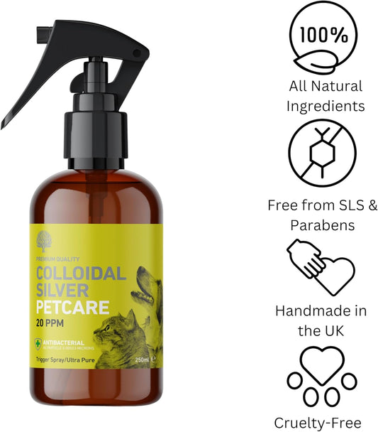 Nature'S Greatest Secret Antibacterial Colloidal Silver Petcare Dog Shampoo - Now With Tick & Flea Repellent 250Ml