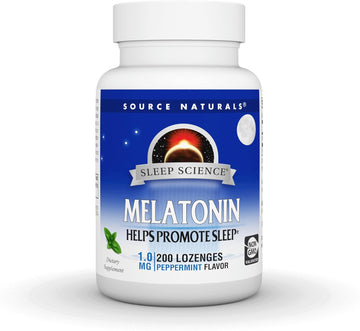 Source Naturals Melatonin 1 mg - 200 Peppermint avored Lenges