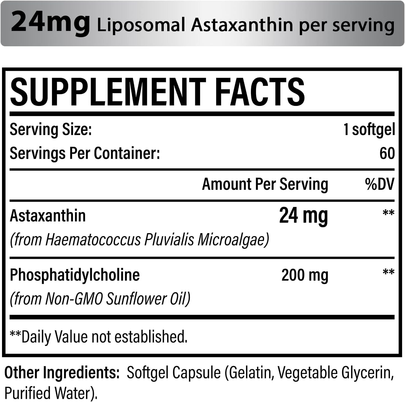 Buy Liposomal Astaxanthin Supplement 24Mg, Maximum Absorption, Antioxidant Stronger Than Vit C, Non-Gmo & Gluten Free - 120 Softgels(4 Months Supply) On  Free Shipping On Qualified Orders