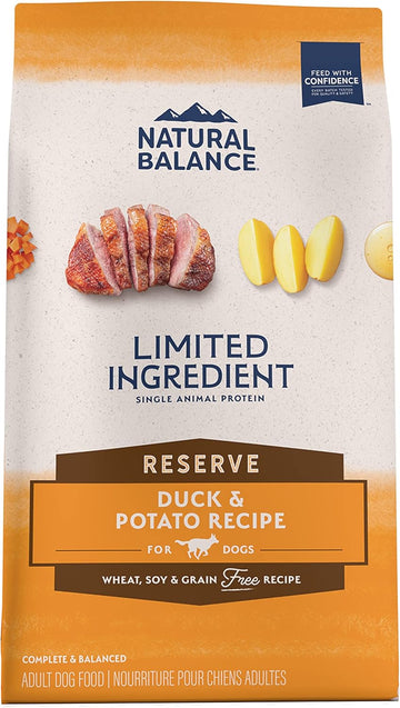 Natural Balance Limited Ingredient Adult Grain-Free Dry Dog Food, Reserve Duck & Potato Recipe, 22 Pound (Pack Of 1)