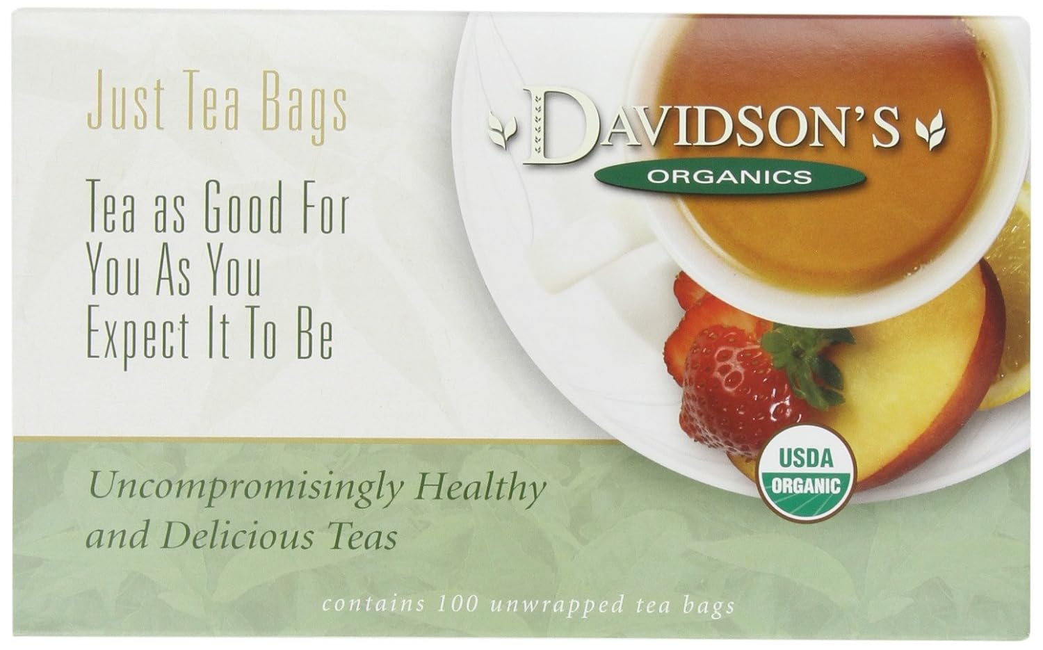 Davidson'S Organics, Christmas Tea, 100-Count Unwrapped Tea Bags