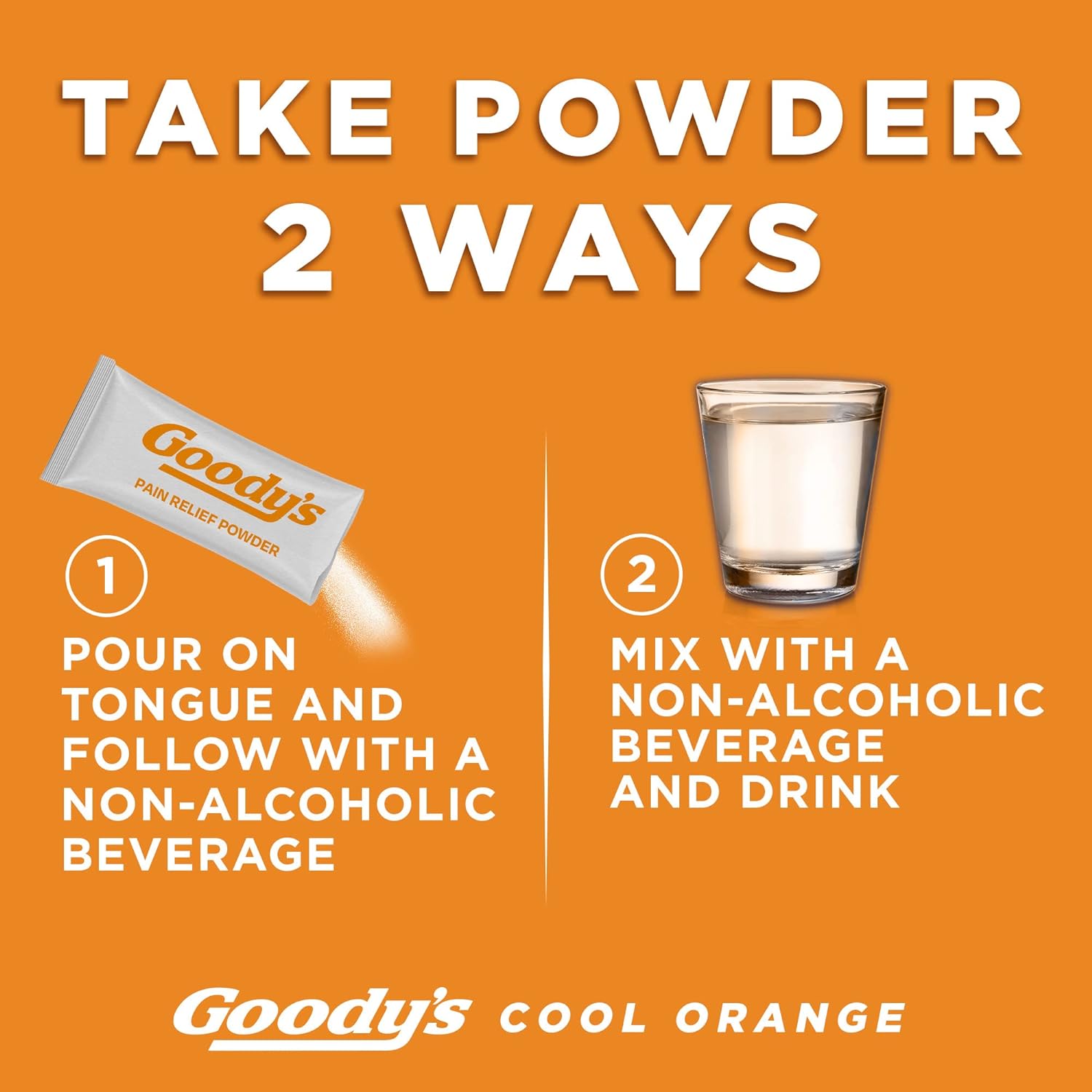 Goody's Extra Strength Headache Powders, Cool Orange, 4 Count (Pack of 1) : Health & Household
