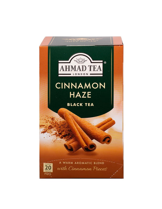 Ahmad Tea Black Tea, Cinnamon Haze Teabags, 20 Ct (Pack Of 6) - Caffeinated & Sugar-Free