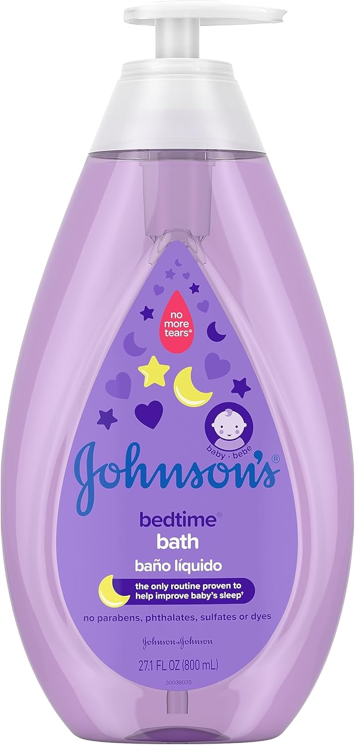 Johnson'S Bedtime Baby Bath With Soothing Naturalcalm Aromas, Hypoallergenic & Tear Free Formula, 27.1 Fl. Oz