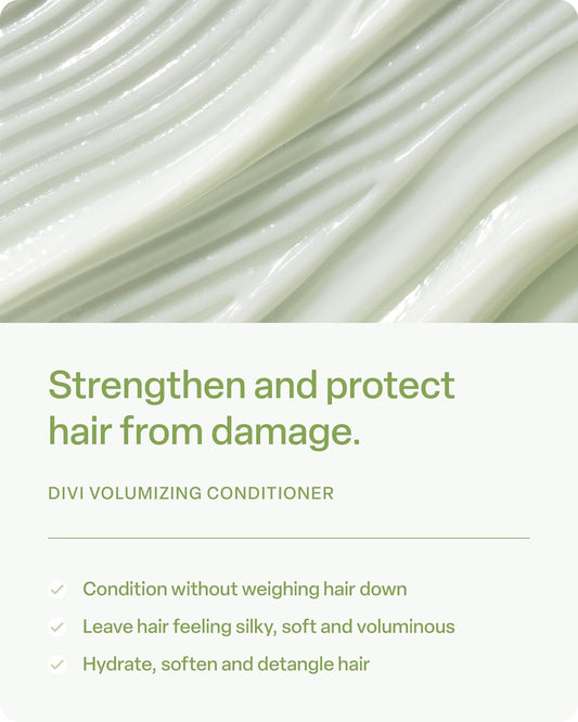 Divi Volumizing Conditioner For Women And Men - Lightweight Volume Conditioner For Fine Hair - Designed To Strengthen And Protect The Hair From Damage - Travel Size, 2Oz