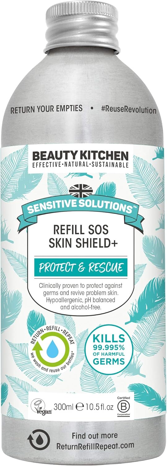 Beauty Kitchen - The Sustainables Sensitive Solutions Sos Skin Shield+ 50Ml - Protective Skin Shield - Specifically For Sensitive Skin - Soothes And Calms Irritation - Skincare Essential