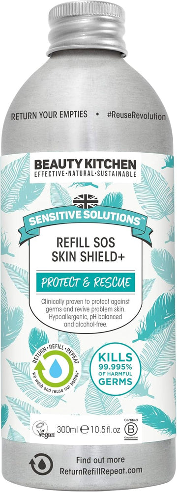 Beauty Kitchen - The Sustainables Sensitive Solutions Sos Skin Shield+ 50Ml - Protective Skin Shield - Specifically For Sensitive Skin - Soothes And Calms Irritation - Skincare Essential