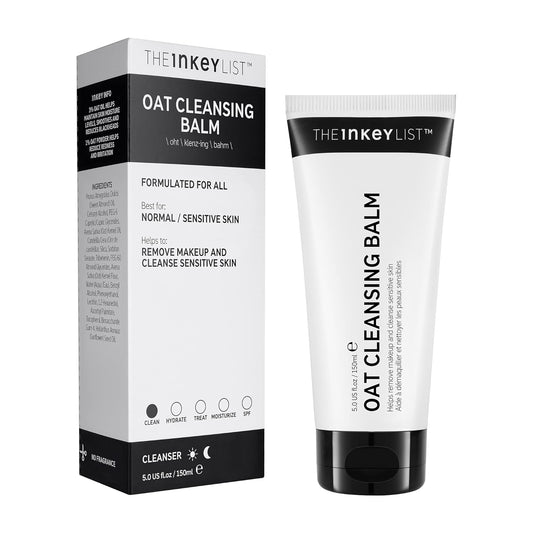 The INKEY List Oat Cleansing Balm, Removes Makeup and Cleanse Sensitive Skin 150ml