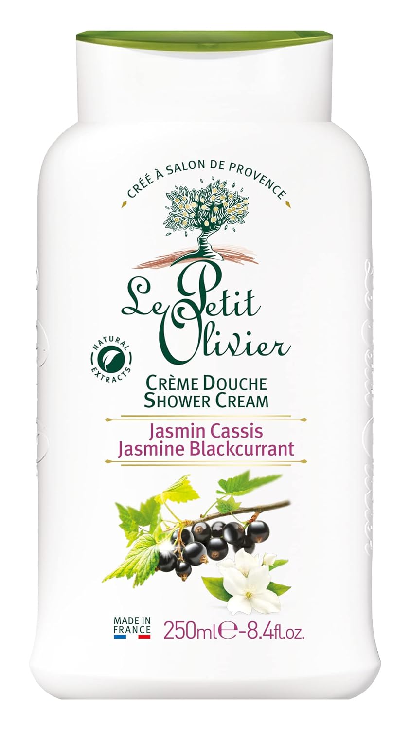Shower Cream - Jasmine Blackcurrant - Gently Cleanses Skin - Fresh And Moisturizing - Ph Neutral - Dermatologically Tested - Free Of Soap And Dyes - 8.4 Oz