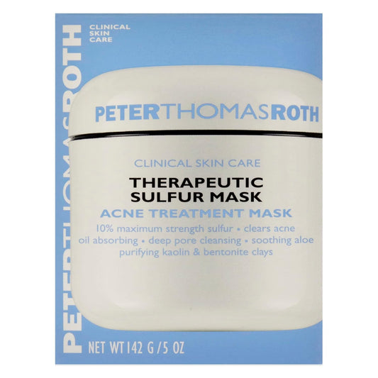 Peter Thomas Roth | Therapeutic Sulfur Acne Treatment Mask | Maximum-Strength Sulfur Mask For Acne, Clears Up And Helps Prevent Acne Blemishes, Oil Absorbing And Pore Cleansing