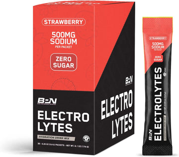 Bare Performance Nutrition, BPN Electrolytes Go Packs, Strawberry