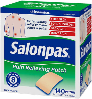 Salonpas Pain Relieving Patch, 140 Patches (2 Pack)