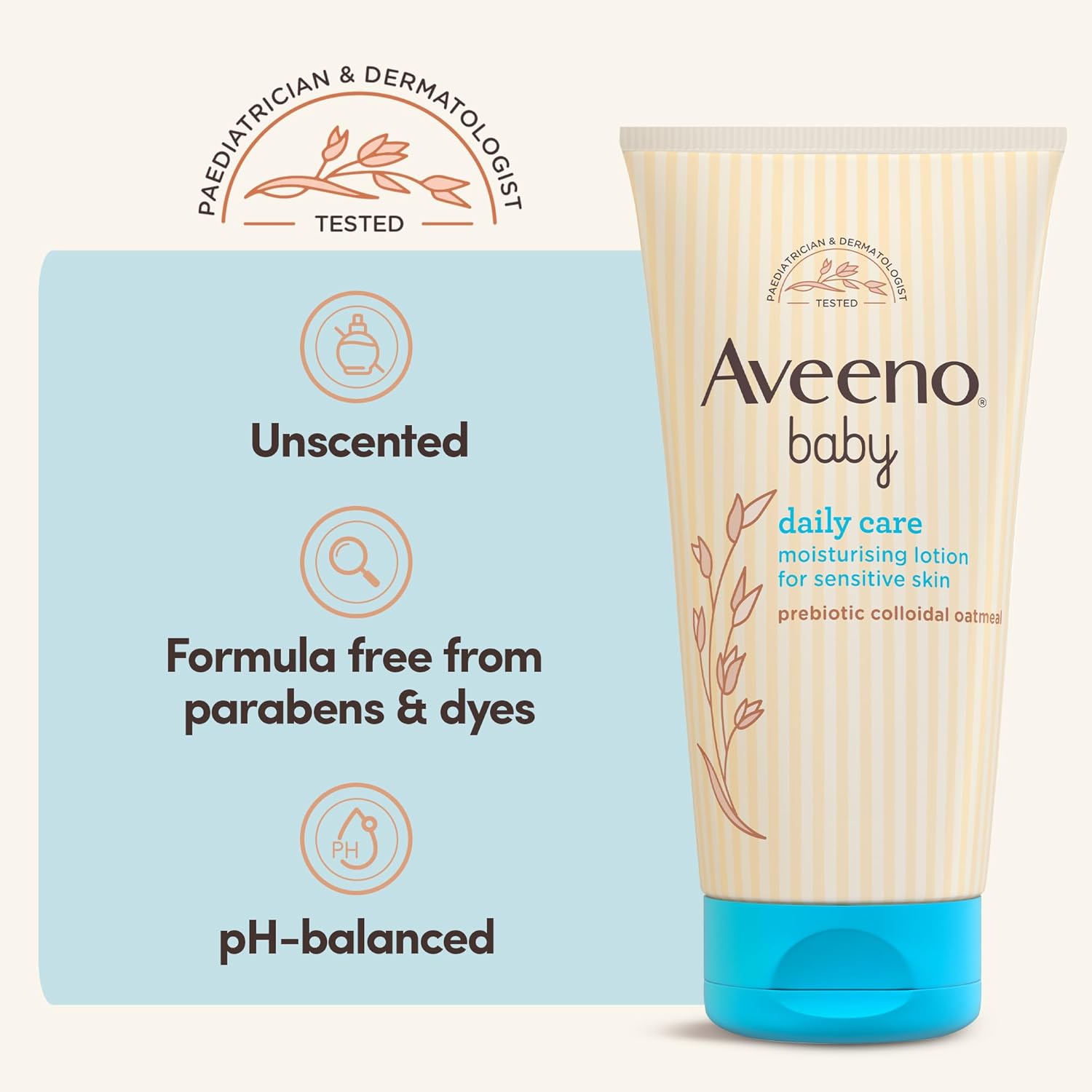 AVEENO Baby Daily Care Moisturising Lotion, 150 ml (Pack of 2) : Amazon.co.uk: Baby Products