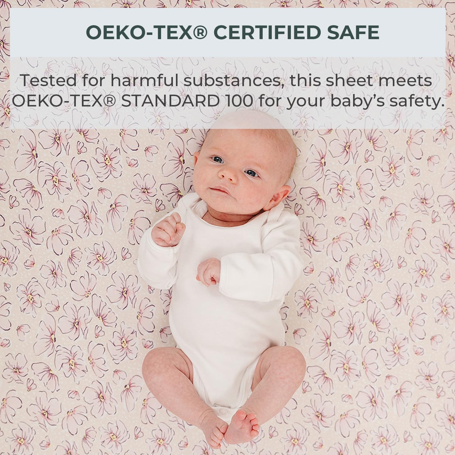 Pobibaby - 2 Pack Premium Fitted Baby Boy Crib Sheets For Standard Crib Mattress - Ultra-Soft Jersey Knit, Safe And Snug, And Stylish Ocean Crib Sheet (Blossom)
