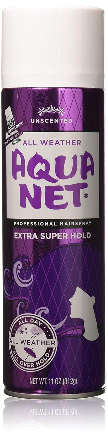 Aqua Net Extra Super Hold Professional Hair Spray Unscented 11 Oz