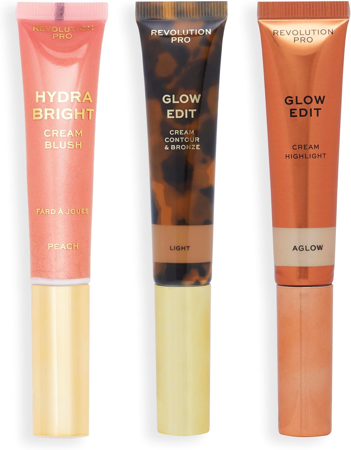 Revolution Pro, Crème Gezichtsstick Trio, Crème Contour, Blush & Highlighter Make-up Set, Light : Amazon.co.uk: Beauty