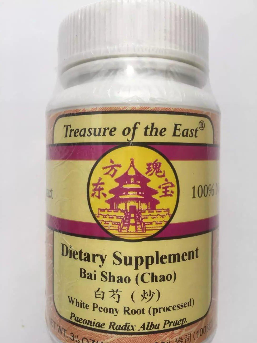 Treasure of The East, White Peony Root - Bai Shao (Chao) (5:1 Concentrated Herbal Extract Granules, 100g) : Health & Household