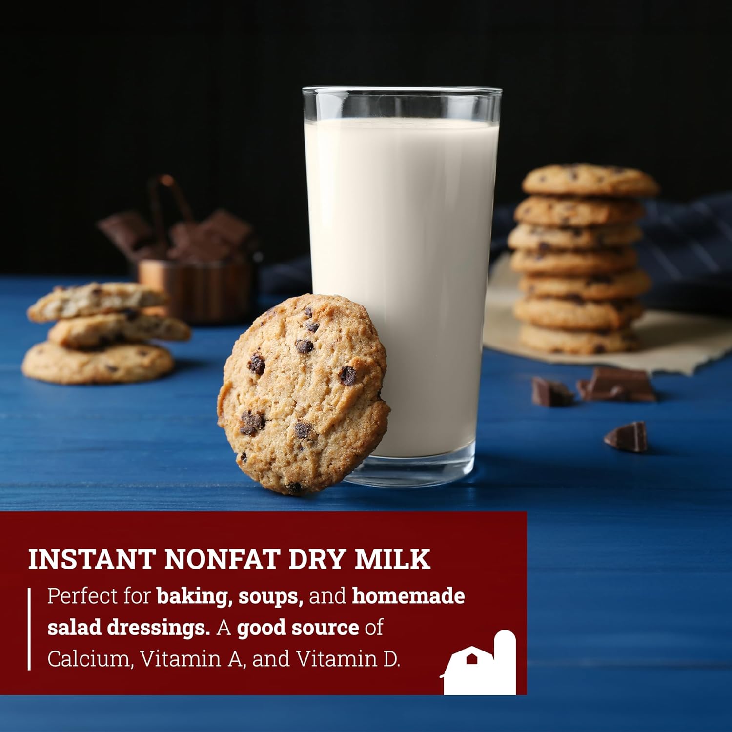 Hoosier Hill Farm Instant Nonfat Dry Milk Powder, 2LB (Pack of 1) : Grocery & Gourmet Food