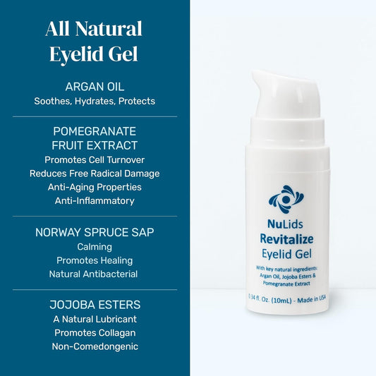 Nulids Revitalize Gel - 6 Bottles - Revitalizing Gel For Nulids Device That Soothes To Improve Dry Eyes - Daily Eyelid Therapy
