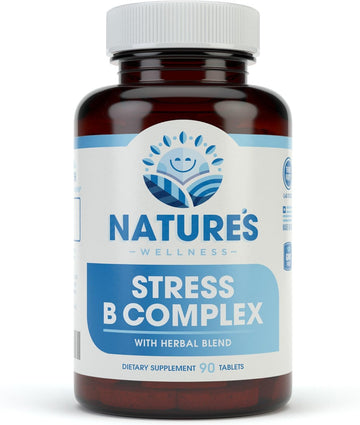 Vitamin B Complex Stress Relief | All Natural Mood Enhancer And Stress Support Supplement | Stress B Complex With Herbal Extract Blend Plus Vitamin C, Paba, And Choline
