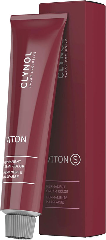 Clynol Viton S Permanent Cream Color Dark Blonde 6 34 + Gold Chestnut Plus, 60ml Tube