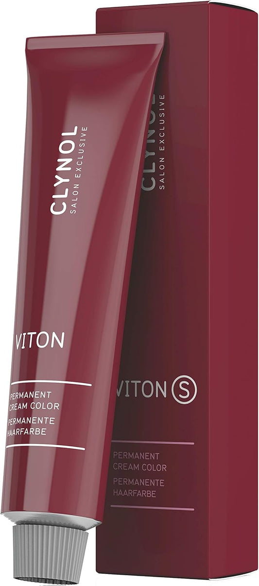 Clynol Viton S Permanent Cream Color Dark Blonde 6 34 + Gold Chestnut Plus, 60ml Tube