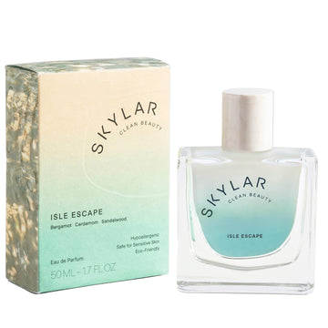 Skylar Lime Sands Eau De Parfum - Hypoallergenic & Clean Perfume Women & Men, Vegan & Safe For Sensitive Skin - Woody Citrus Perfume With Notes Of Lime, Sea Salt & Coconut Water - (10Ml /0.33 Fl Oz)