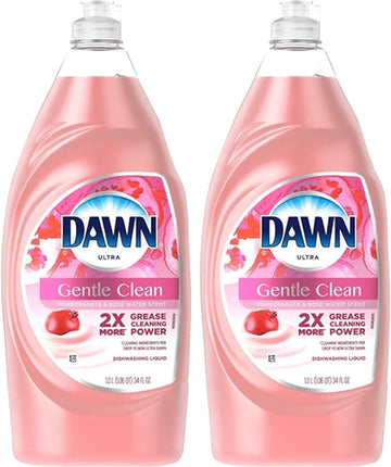 Dawn Ultra Clean Dishwashing Liquid, Pomegranate and Rose Water Scent, 2X More Grease Cleaning Power, 34 Fl Ounce (Pack of 2)