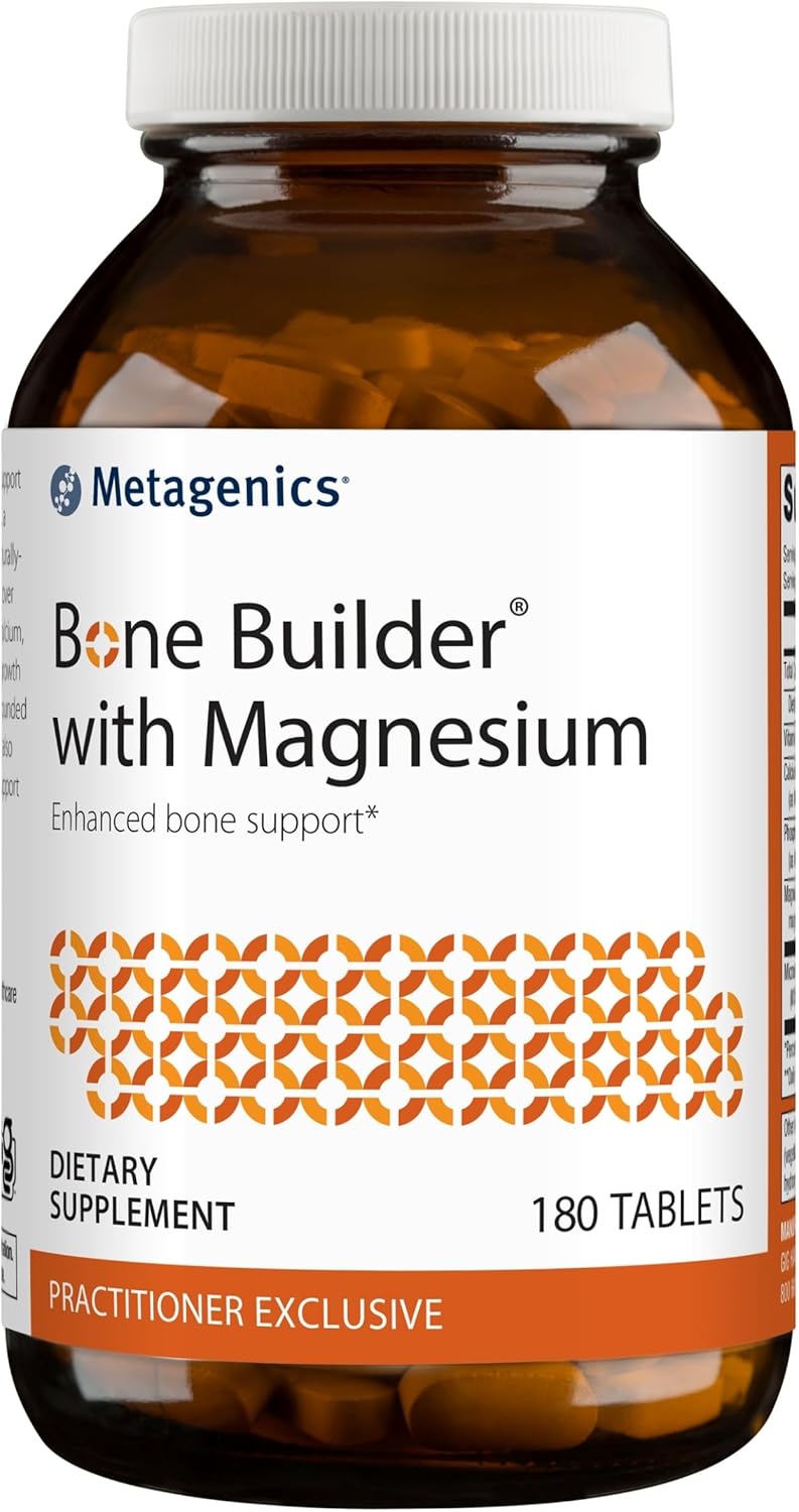 Metagenics Bone Builder With Magnesium - Bone Support Supplement* - Comprehensive Mineral Support* - With Calcium, Vitamin D & Magnesium - Non-Gmo - Gluten-Free - 180 Tablets