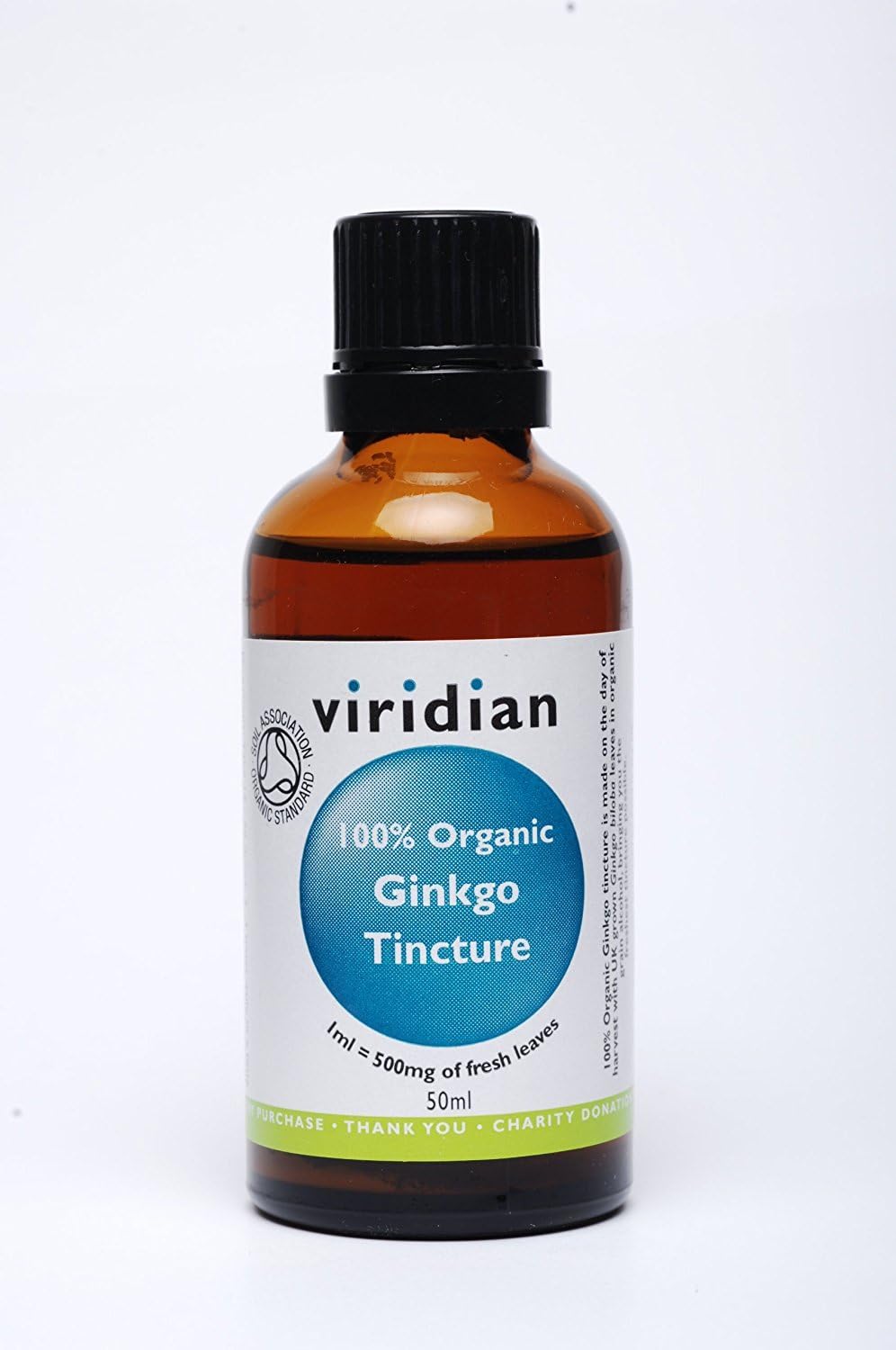 Viridian -100% Organic Ginkgo Biloba Tincture 50Ml